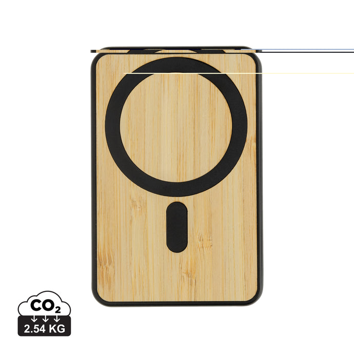 Zen RCS rplastic 5000 mah 5W magnetic bamboo powerbank - Custom Wood Designs