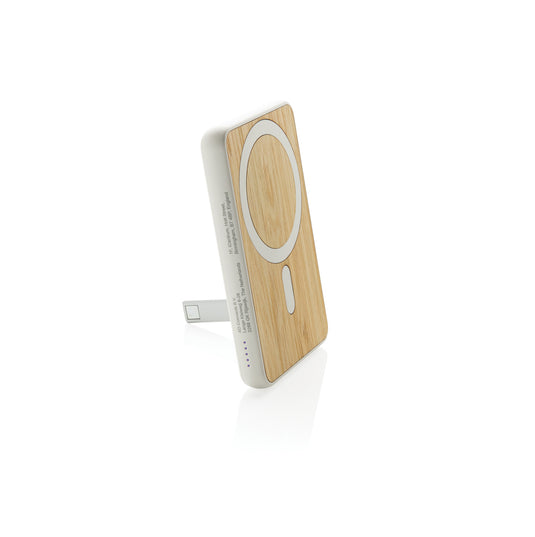 Zen RCS rplastic 5000 mah 5W magnetic bamboo powerbank - Custom Wood Designs