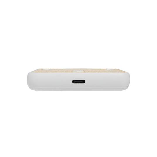 Zen RCS rplastic 5000 mah 5W magnetic bamboo powerbank - Custom Wood Designs