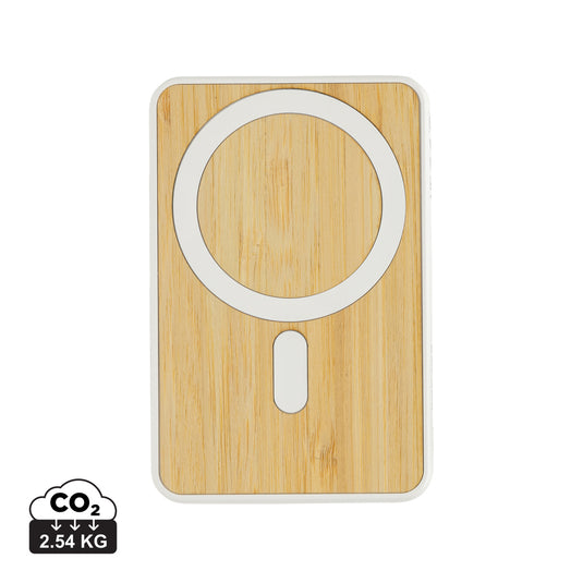 Zen RCS rplastic 5000 mah 5W magnetic bamboo powerbank - Custom Wood Designs