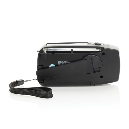 RescueWave RCS recycled plastic emergency radio - Custom Wood Designs RescueWave RCS recycled plastic emergency radio made from [material] –  [use_case] | Custom Wood Designs