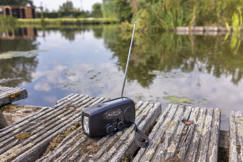 Load image into Gallery viewer, RescueWave RCS recycled plastic emergency radio - Custom Wood Designs RescueWave RCS recycled plastic emergency radio made from [material] –  [use_case] | Custom Wood Designs
