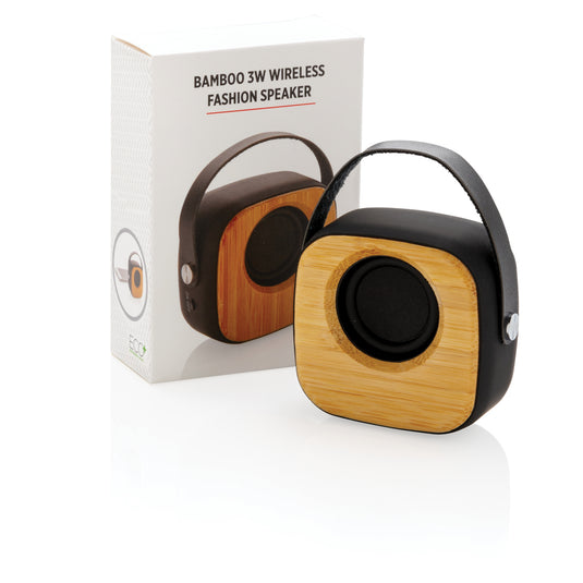 Bamboo 3W Wireless Fashion Speaker - Custom Wood Designs