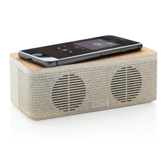 Wheatstraw wireless charging speaker - Custom Wood Designs