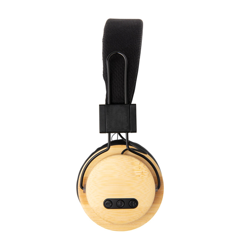 Load image into Gallery viewer, Bamboo wireless headphone - Custom Wood Designs
