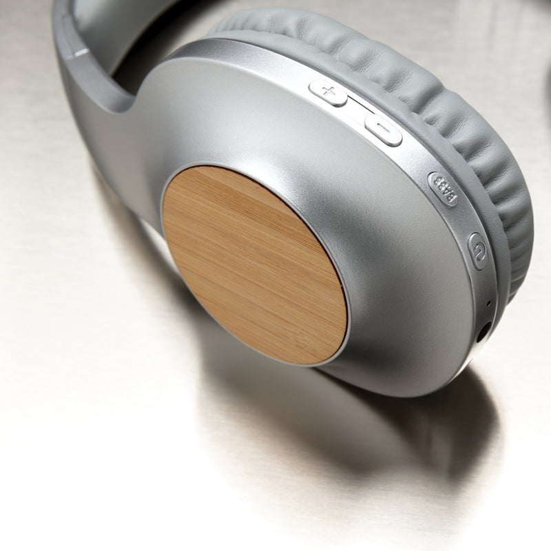 Load image into Gallery viewer, Dakota Bamboo wireless headphone - Custom Wood Designs
