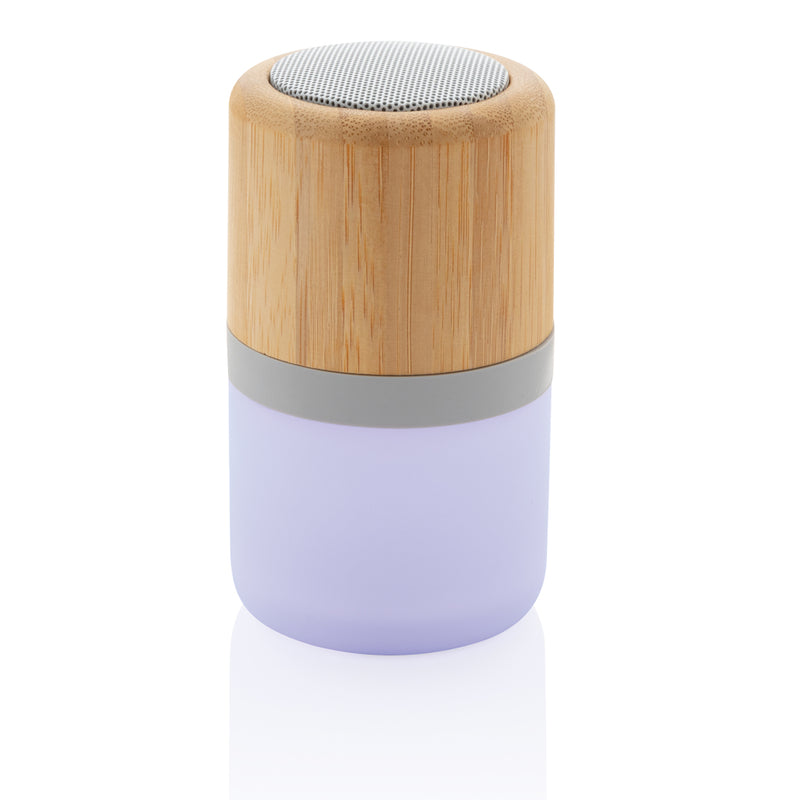 Load image into Gallery viewer, Bamboo colour changing 3W speaker light - Custom Wood Designs
