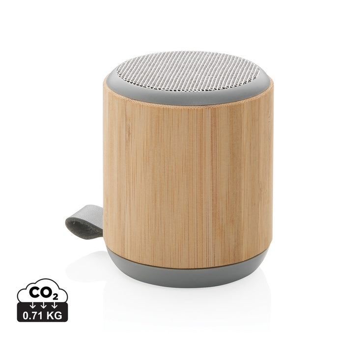 Bamboo and fabric 3W wireless speaker - Custom Wood Designs