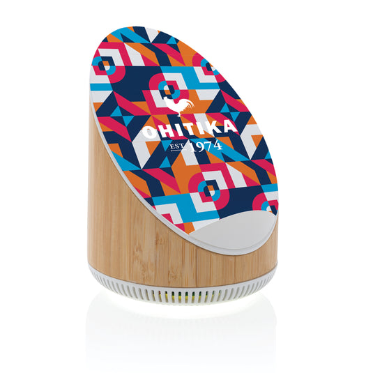 Ovate bamboo 5W speaker with 15W wireless charger - Custom Wood Designs