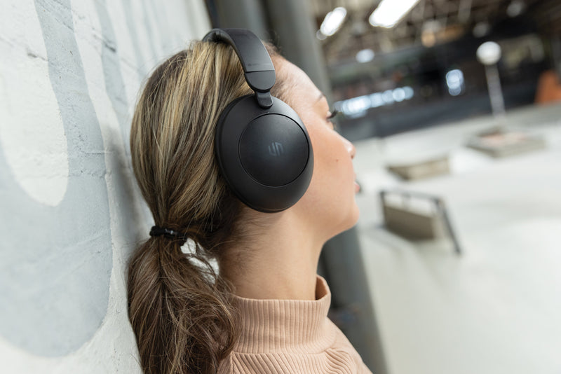 Load image into Gallery viewer, Urban Vitamin Cupertino RCS rplastic ANC headphone - Custom Wood Designs
