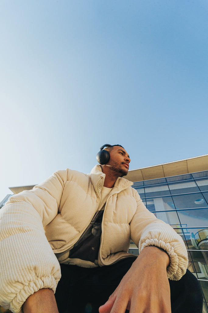 Load image into Gallery viewer, Urban Vitamin Cupertino RCS rplastic ANC headphone - Custom Wood Designs
