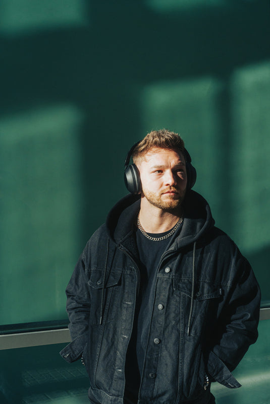 Urban Vitamin Cupertino RCS rplastic ANC headphone - Custom Wood Designs