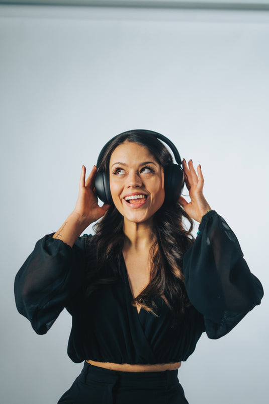 Urban Vitamin Cupertino RCS rplastic ANC headphone - Custom Wood Designs