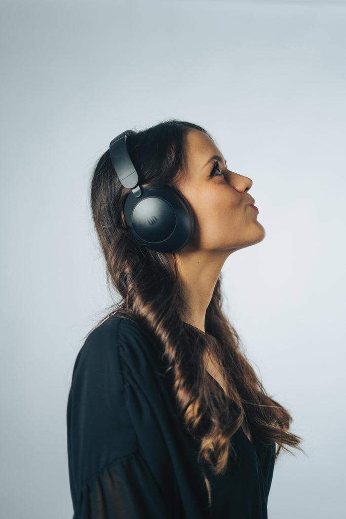 Load image into Gallery viewer, Urban Vitamin Cupertino RCS rplastic ANC headphone - Custom Wood Designs
