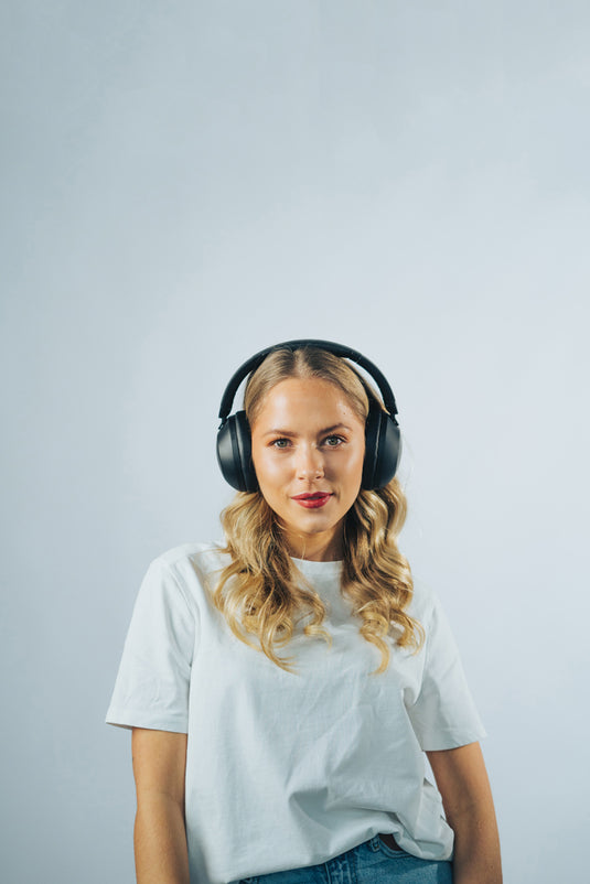 Urban Vitamin Cupertino RCS rplastic ANC headphone - Custom Wood Designs