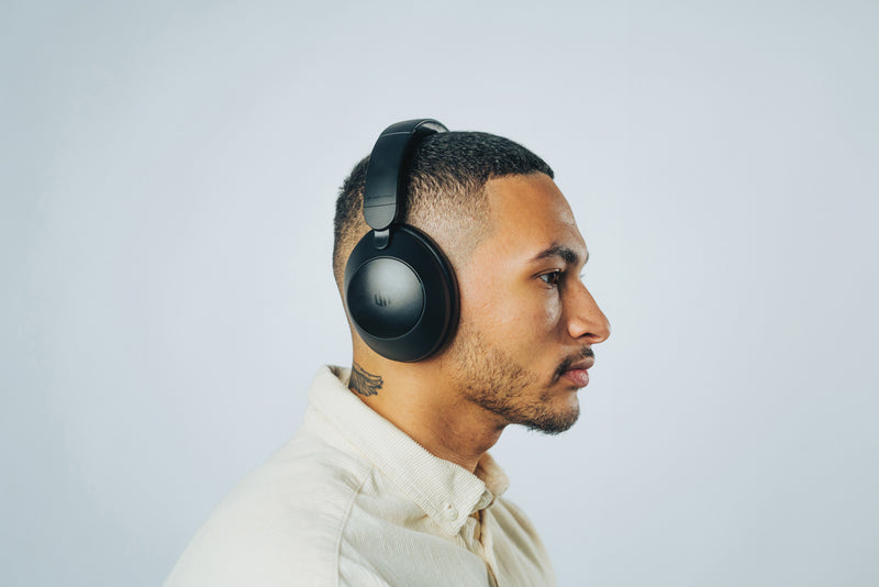 Load image into Gallery viewer, Urban Vitamin Cupertino RCS rplastic ANC headphone - Custom Wood Designs
