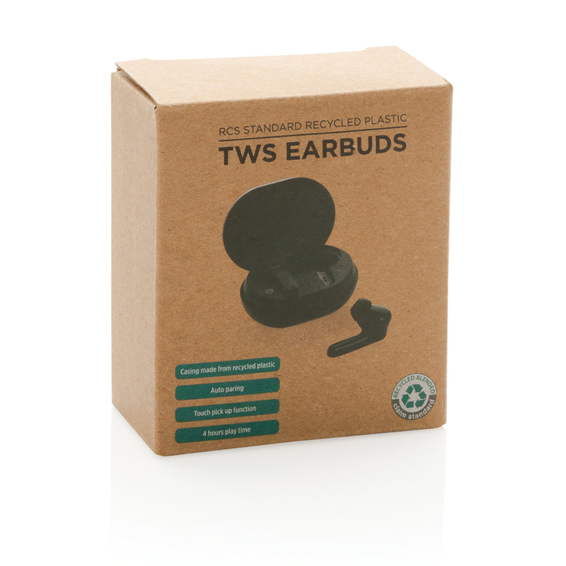 Load image into Gallery viewer, RCS standard recycled plastic TWS earbuds - Custom Wood Designs
