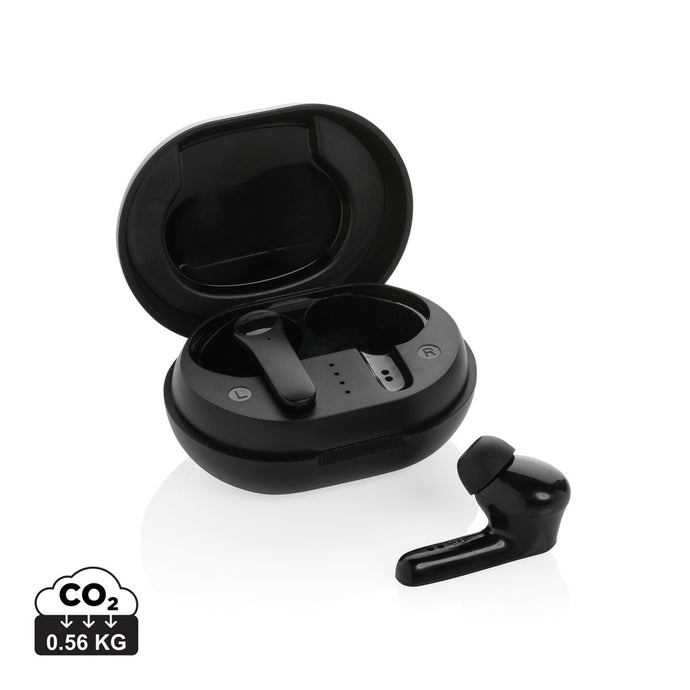 RCS standard recycled plastic TWS earbuds - Custom Wood Designs