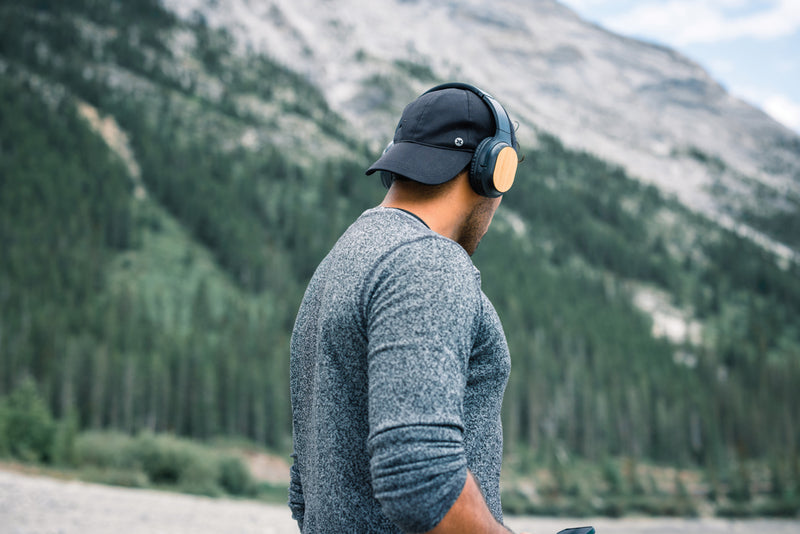 Load image into Gallery viewer, RCS and bamboo Elite Foldable wireless headphone - Custom Wood Designs
