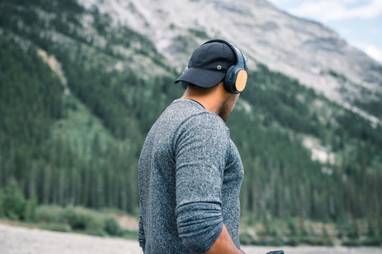 RCS and bamboo Elite Foldable wireless headphone - Custom Wood Designs