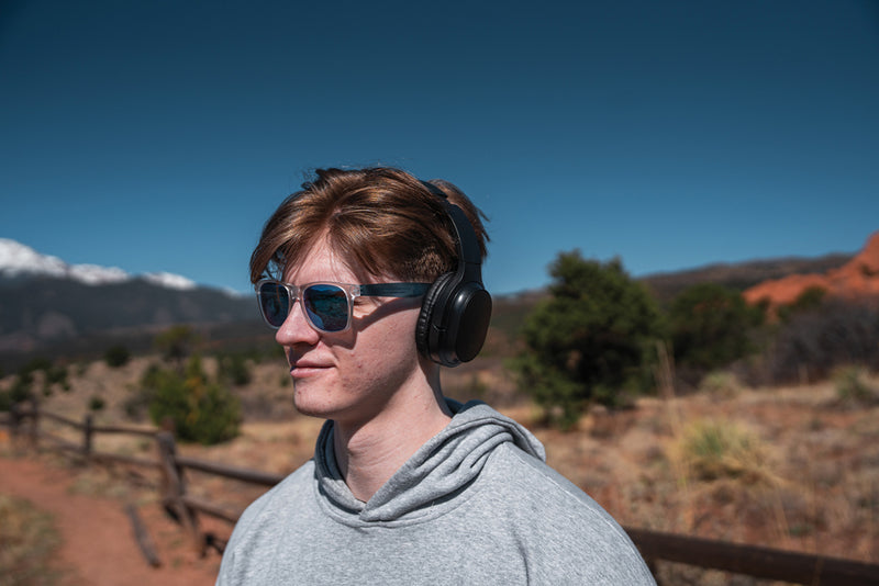 Load image into Gallery viewer, RCS recycled plastic Elite Foldable wireless headphone - Custom Wood Designs
