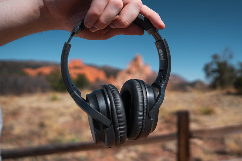 Load image into Gallery viewer, RCS recycled plastic Elite Foldable wireless headphone - Custom Wood Designs
