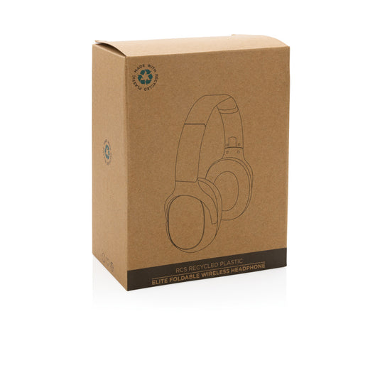 RCS recycled plastic Elite Foldable wireless headphone - Custom Wood Designs