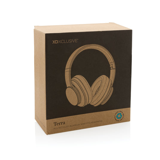 Terra RCS recycled aluminium wireless headphone - Custom Wood Designs