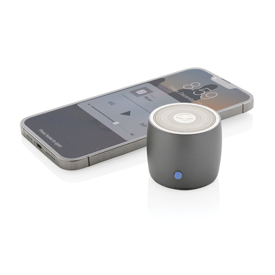 Swiss Peak RCS recycled aluminum 3W bass speaker - Custom Wood Designs