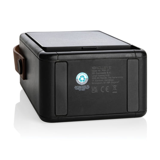 Skywave RCS recycled plastic solar speaker 12W - Custom Wood Designs