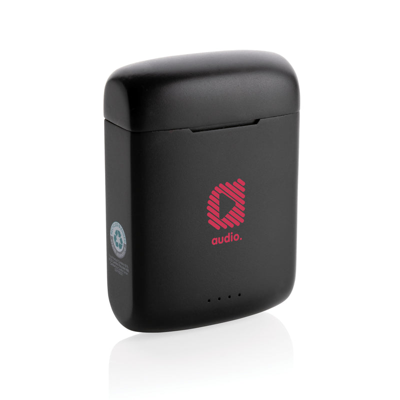 Load image into Gallery viewer, Skywave RCS recycled plastic solar earbuds - Custom Wood Designs
