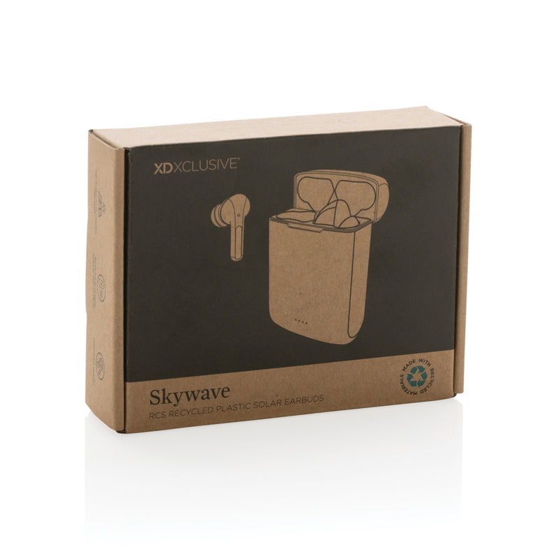 Load image into Gallery viewer, Skywave RCS recycled plastic solar earbuds - Custom Wood Designs
