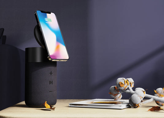 Urban Vitamin Anaheim RCS recycled 10W speaker 15W charger - Custom Wood Designs