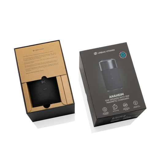 Urban Vitamin Anaheim RCS recycled 10W speaker 15W charger - Custom Wood Designs