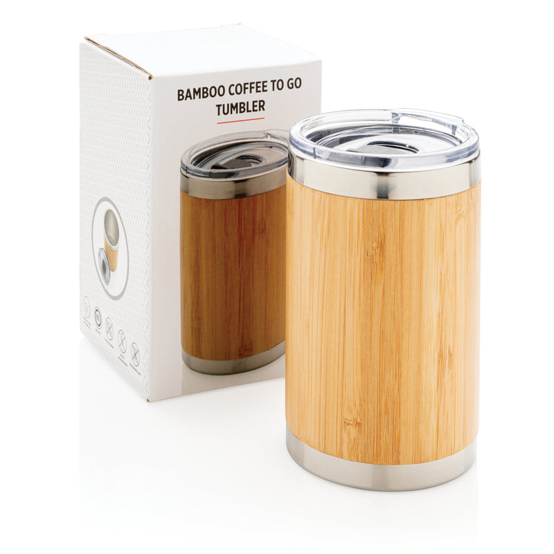 Load image into Gallery viewer, Bamboo coffee to go tumbler - Custom Wood Designs
