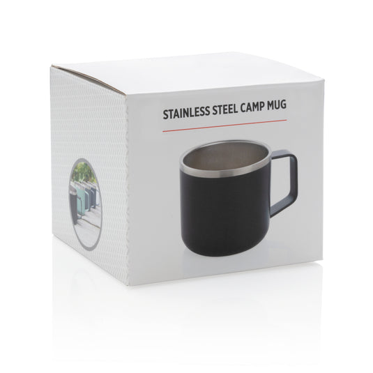 Stainless steel camp mug - Custom Wood Designs