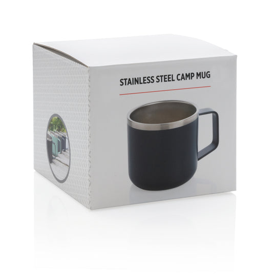 Stainless steel camp mug - Custom Wood Designs