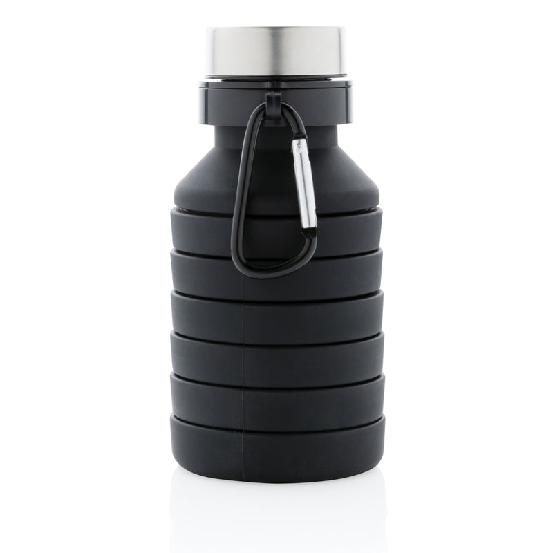 Load image into Gallery viewer, Leakproof collapsible silicone bottle with lid - Custom Wood Designs
