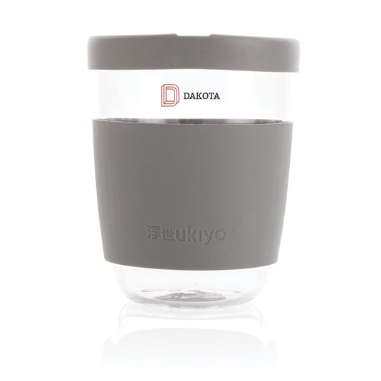 Ukiyo borosilicate glass with silicone lid and sleeve - Custom Wood Designs