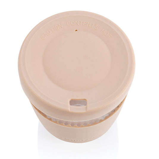 Ukiyo borosilicate glass with silicone lid and sleeve - Custom Wood Designs