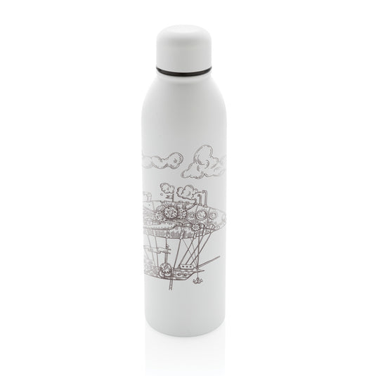 RCS Recycled stainless steel vacuum bottle 500ML - Custom Wood Designs