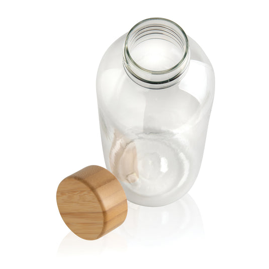RCS RPET bottle with bamboo lid - Custom Wood Designs