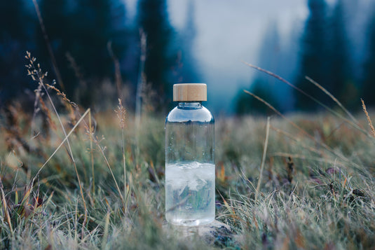 RCS RPET bottle with bamboo lid - Custom Wood Designs