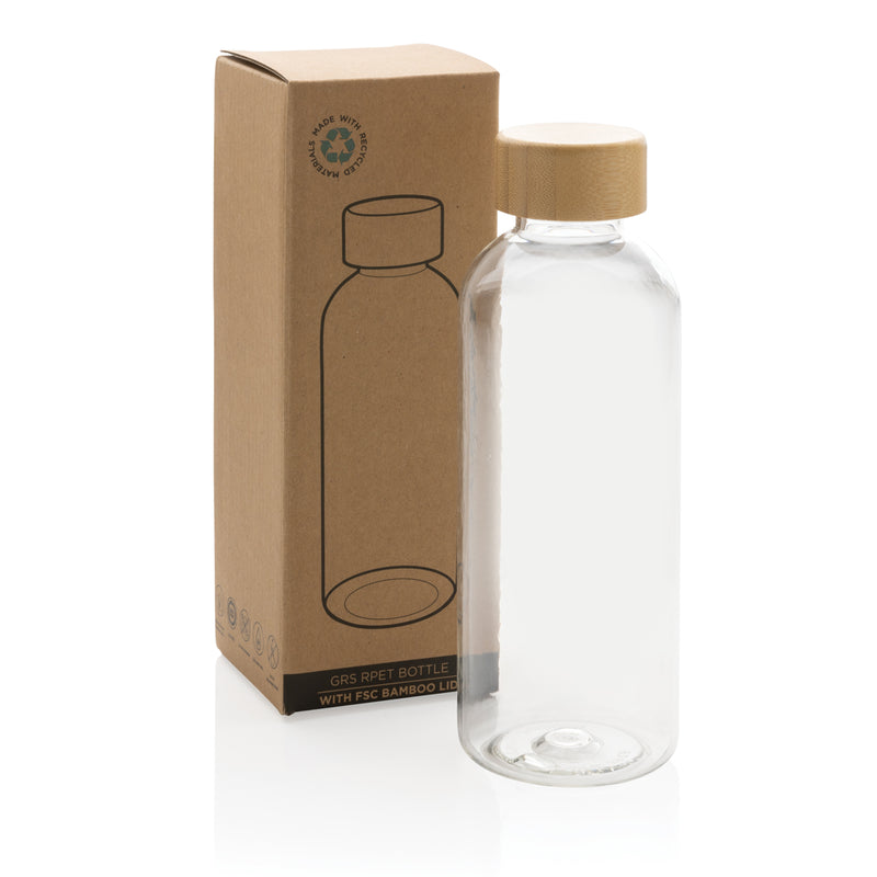 Load image into Gallery viewer, RCS RPET bottle with bamboo lid - Custom Wood Designs
