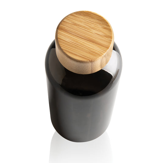 RCS RPET bottle with bamboo lid - Custom Wood Designs