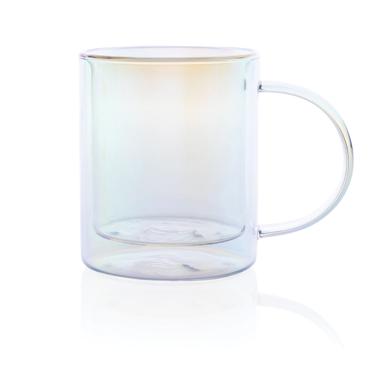 Load image into Gallery viewer, Deluxe double wall electroplated glass mug - Custom Wood Designs

