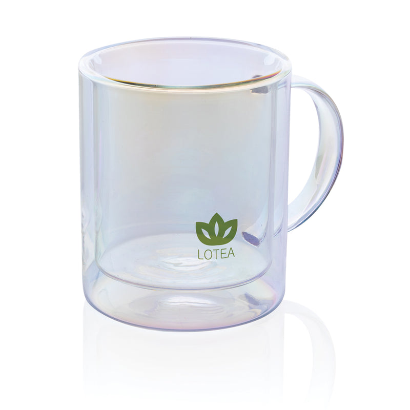 Load image into Gallery viewer, Deluxe double wall electroplated glass mug - Custom Wood Designs
