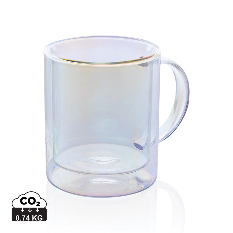 Load image into Gallery viewer, Deluxe double wall electroplated glass mug - Custom Wood Designs
