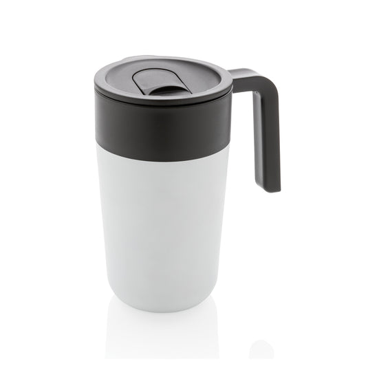 GRS Recycled PP and SS mug with handle - Custom Wood Designs
