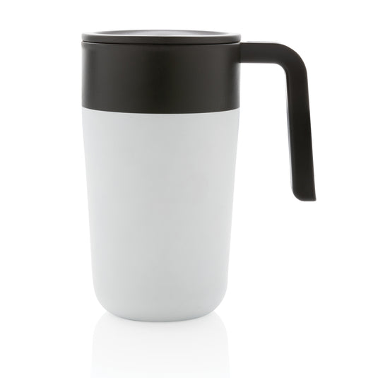 GRS Recycled PP and SS mug with handle - Custom Wood Designs